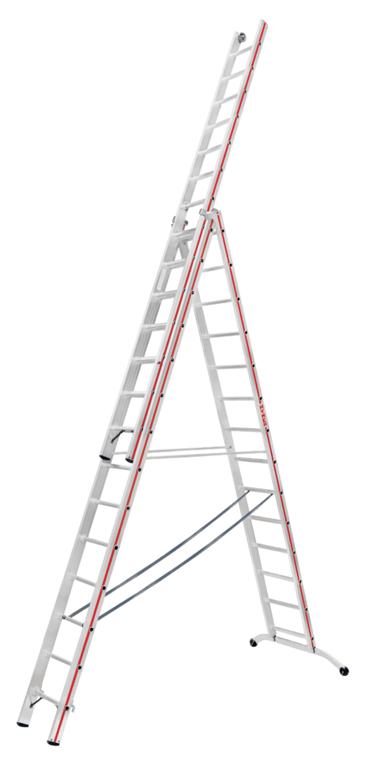 Hymer Red Line Industrial 3 Section Combination Ladder (6047) - Image 3