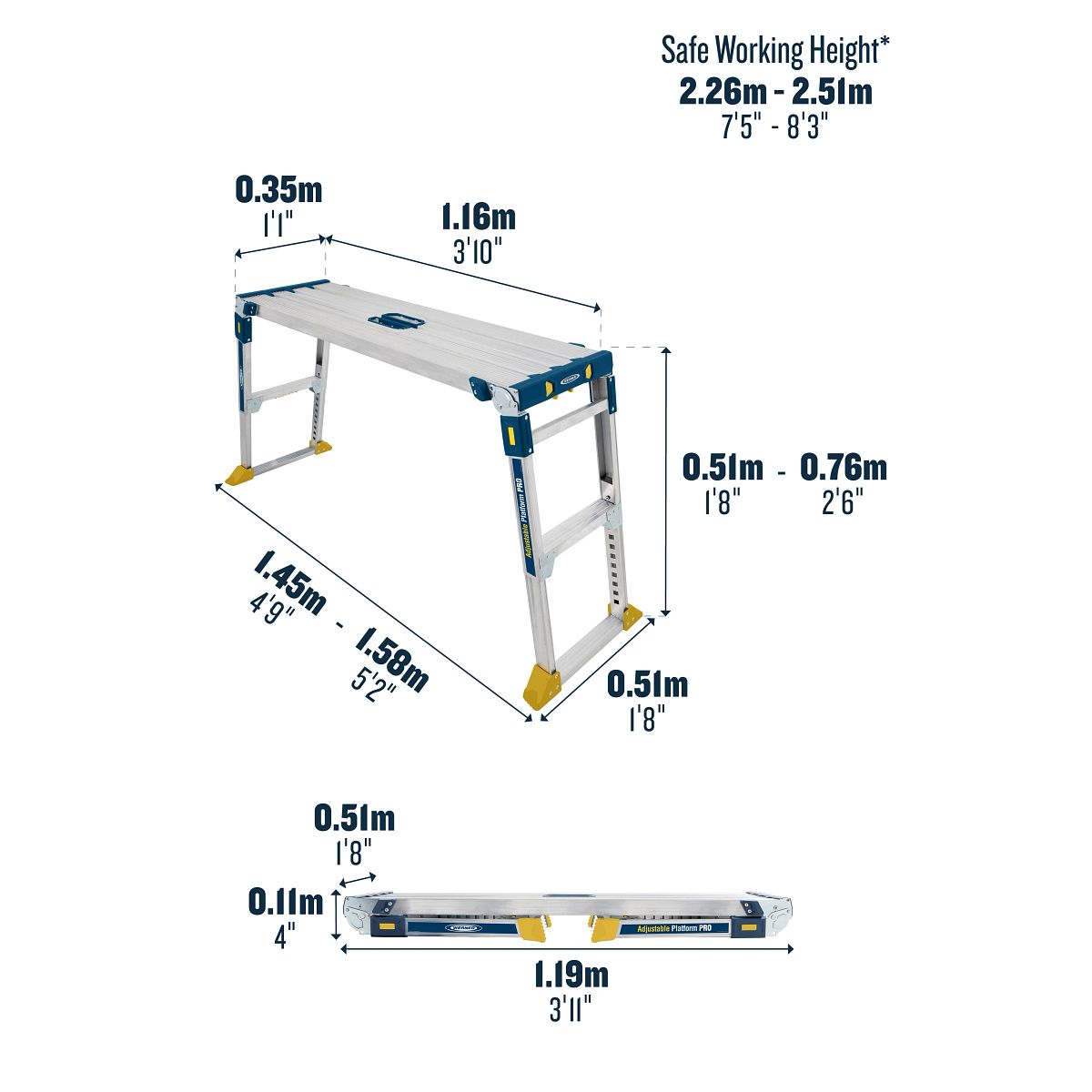 Werner Adjustable Pro Work Platform - Image 16